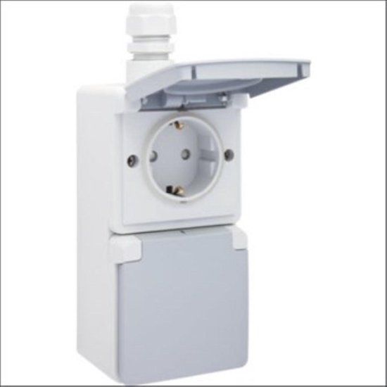 Niko New Hydro Wandcontactdoos (WCD Schakelmateriaal) - 700-37845 - E2PP4