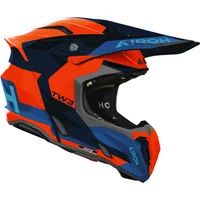 Airoh Twist 3 Fancy Motocrosshelm Blauw/Neon-Oranje Maat S