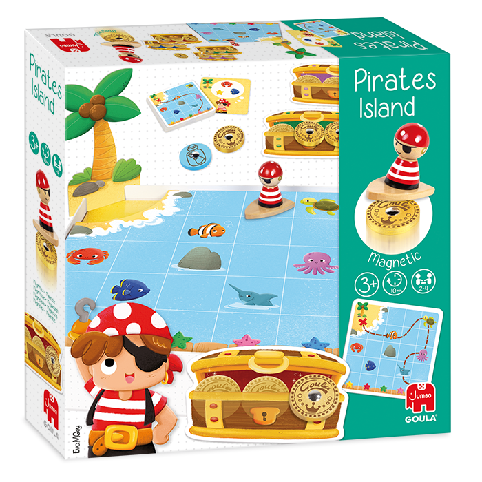 Goula Pirateneiland Bordspel - 3+ jaar