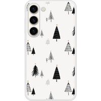 Samsung Galaxy S23 Beschermende Siliconen Case - Elegante Dennenboom