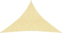 vidaXL Zonnezeil 160 g/m² 3,5x3,5x4,9 m HDPE beige