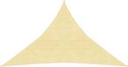 vidaXL Zonnezeil 160 g/m² 3,5x3,5x4,9 m HDPE beige