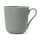 Lyngby Porcelaen Rhombe Mug With Handle-39 cl-moss