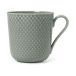 Lyngby Porcelaen Rhombe Mug With Handle-39 cl-moss