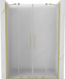Mexen Velar Duo porte de douche coulissante 160 cm, verre dépoli, or brossé