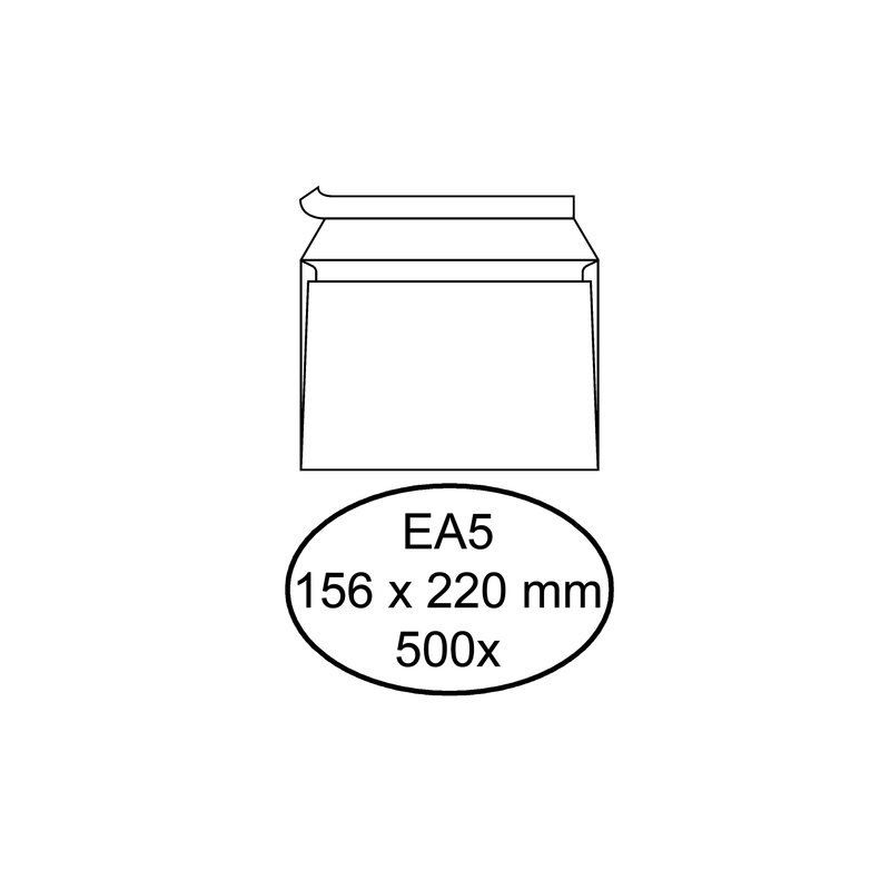 Hermès Envelop bank EA5 156x220mm zelfklevend wit 500stuks