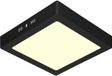 BES LED LED Paneel - 30x30 - 24W - Warm Wit 3000K - Mat Zwart - Opbouw - Vierkant - Aluminium