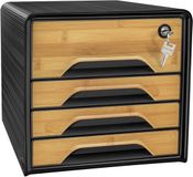 Cep Schuifladenbox Smoove Secure Silva 4 Lades Zwart/Bamboe