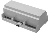 RS PRO Elektronische behuizing, 159,2 x 90 x 58 mm, loop. Mat. polycarbonaat, behuizing sokkel, lichtgrijs, uitgebreide zijkanten voor