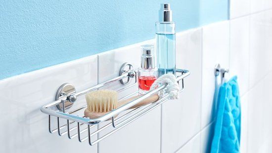 tesa Baath Doucherek enkel - breed - chroom