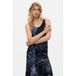 Desigual jacquard midi jurk met print - zwart