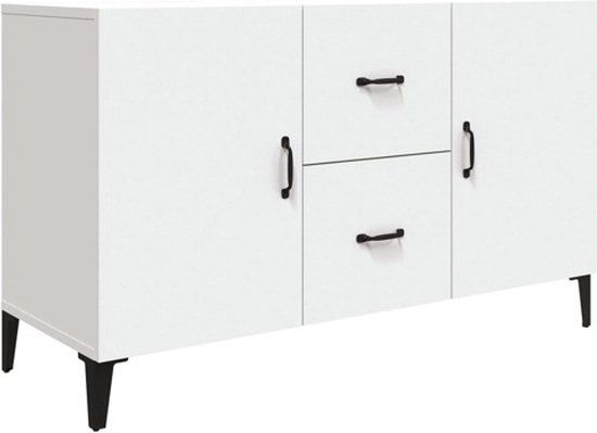 vidaXL Dressoir 100x36x60 cm Wit Bewerkt Hout