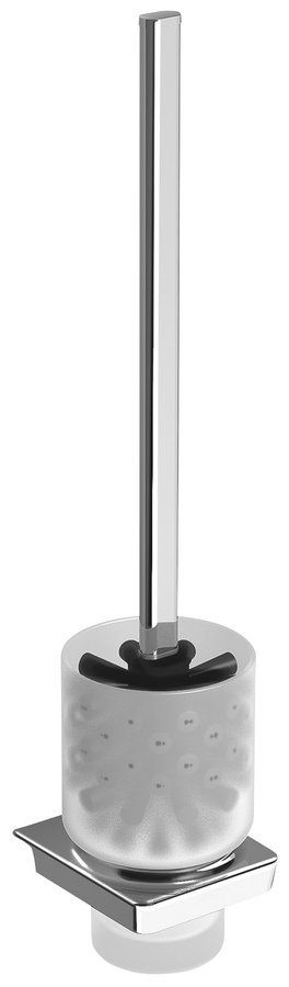 Sapho Zen - Toiletborstel/houder - Chroom - Glas