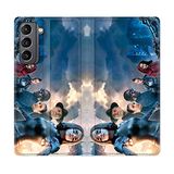Beschermhoes Samsung Galaxy S21 Plus Beschermhoes, Leer, Manga Gunnm Motief, met Poster
