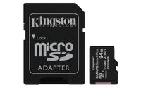 Kingston Technology Kingston Canvas Select Plus - microSDXC - 64GB - Class 10 - UHS-I - 100MB/s - incl. SD adapter