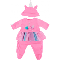 Tiny Treasures Tiny Treasure Pink Unicorn Outfit