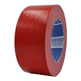 ACIT Super 50 mm x 25 m, versterkt weefseltape, duct tape, Amerikaans weefseltape: reparatie, bevestiging en verpakking met hoge dichtheid (Rood)