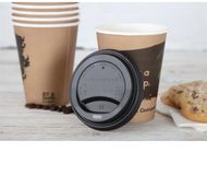 Fiesta Green DS053 Composteerbare koffiekopje deksels 340ml/12oz (Pack van 1000)