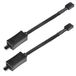 SilverStone SST-CPF05-2x 10cm PWM ventilator reductiekabel, zwart gesleevt