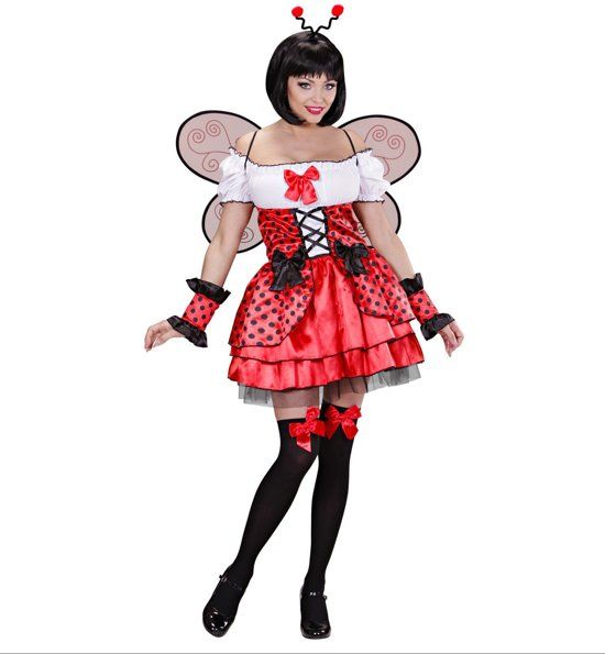 Widmann Lieveheersbeest Kostuum Vrouw Small | Carnaval Verkleedkleding