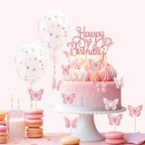 Romon Taartdecoratie verjaardag, roze, normalcy