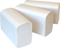 Hygienepapier.nl Serviette en papier | Multivouw | 2 épaisseurs | papier | 20,6 cm | 32 cm | blanc | 3000 pièces