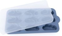 Owego - Yummy Tray - Vriesschaal voor moedermelk en babypuree - Anti-lek deksel - Denim