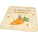 GRUSS & CO Magische handdoek met motief wortel, gastendoekje, 30 cm x 30 cm, katoen, vierkant geperst, cadeau voor Pasen, paasdecoratie, 73809