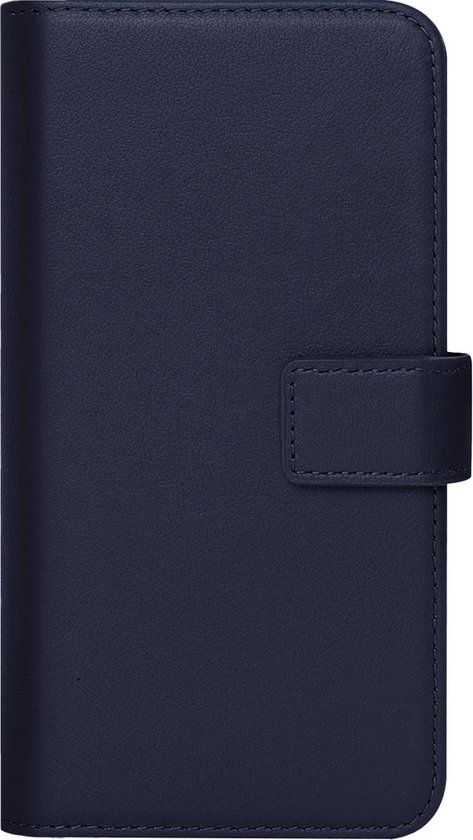 Caseuals Genuine Leather Wallet Bookcase Samsung Galaxy A14 5G/A14 4G - Blue
