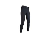 HKM Dames Softshell Elegance Style Siliconen Knie Patch Rijbroek, Zwart, 34