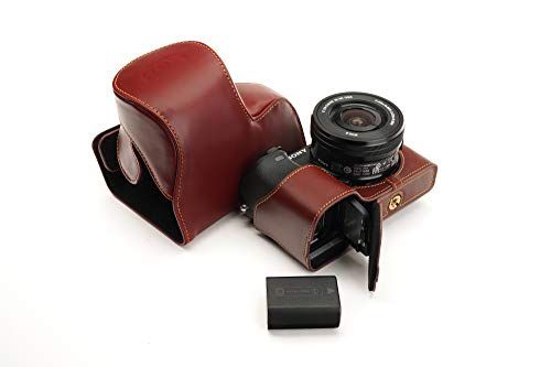 Zakao A6400 Camera Case for Sony Alpha A6400 16-50mm Lens - Brown