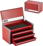 Vevor Gereedschapskist Gereedschapskoffer 3 Laden 218,4x118mm Rood