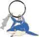 Nature Planet Sleutelhanger witte haai - metaal - 5 cm