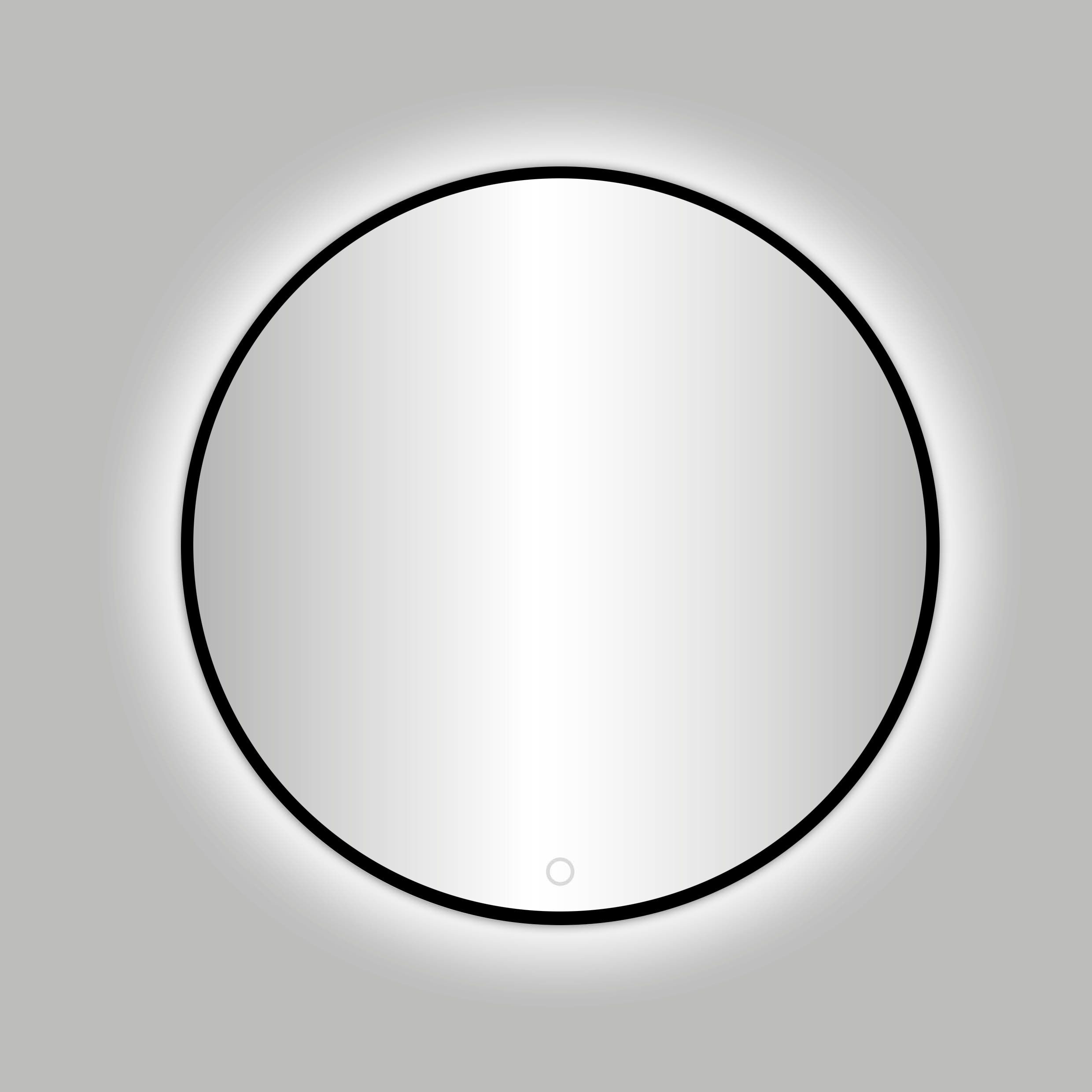 Best Design Nero Venetië ronde LED spiegel Ø 60 cm zwart