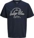JACK&JONES Heren T-shirt M Katoen Navy Blazer Korte mouw