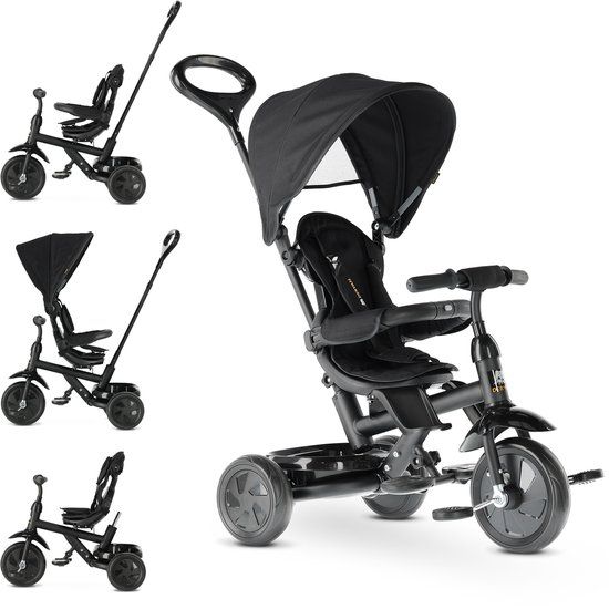 Deryan Adventurer Driewieler - Zwart | Max. 25 kg | Zwart