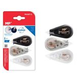 MP 3 stuks correctieroller, muis, 6 m x 5 mm, nauwkeurig correctietape voor kantoor, thuiskantoor of school, compact