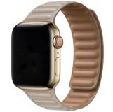 Merkloos / Sans marque Apple Watch Bandje - Leren Solo Band - Khaki (Bruin) - Maat: 38, 40 & 41mm