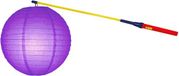 Lampionstokje 50 cm - met lampion - violet - D25 cm - Sint Maarten