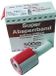 Haromac afsluitband 500 m, 80 mm breed, extreem scheurvast, in karton, rood/wit, 4802750