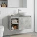 Maison Exclusive Armoire de salle de bain exclusive, couleur gris béton, dimensions 30 x 44,5 x 50 cm, en matériau composite bois