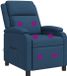 vidaXL Relaxstoel Blauw Stof