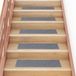 VidaXL Trapmatten zelfklevend 30 stuks 76x20 cm lichtgrijs rechthoekig
