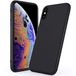 TheSmartGuard beschermhoes compatibel met iPhone XS/X / 10 Case siliconen case in mat zwart (mat zwart) extra robuuste TPU beschermhoes (5,8 inch)