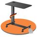 PureMounts® Mobiele bijzettafel in hoogte verstelbaar, in hoogte verstelbaar van 71,2 cm tot 106,2 cm, tot 7 kg draagkracht, vergrendelbare wielen, geïntegreerde bekerhouder, zwart