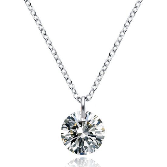 Cilla Jewels Dames ketting Edelstaal Zilverkleurig Zirkoon