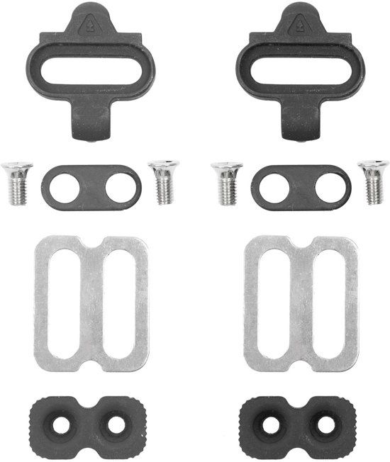 M-Wave Schoenplaatjes Set Spd Zwart - Shimano Compatibel