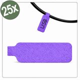 Quadrios 26CA797 Kabeletiket 20 x 40 mm Violet 25 stuks