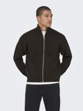 ONLY&SONS ONSBLAKE DS HIGH NECK CARDIGAN KNIT NOOS Heren Cardigan M Gerecycled katoen/Polyester Coffee Bean