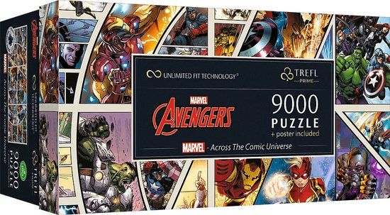 Trefl Puzzel Marvel - Across the Comic Universe 9000 stukjes
